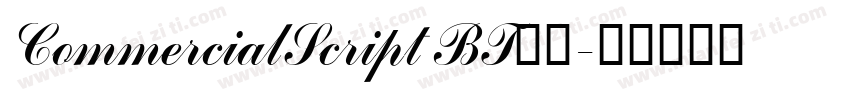 CommercialScript BT字体字体转换
